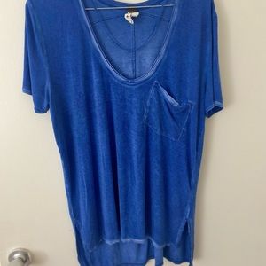 XXS FREE PEOPLE HIGH-LOW T-SHIRT